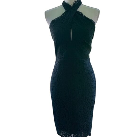 NWT Keepsake The Label Black High Roads Lace Halter Dress - Size Small - Picture 10 of 10